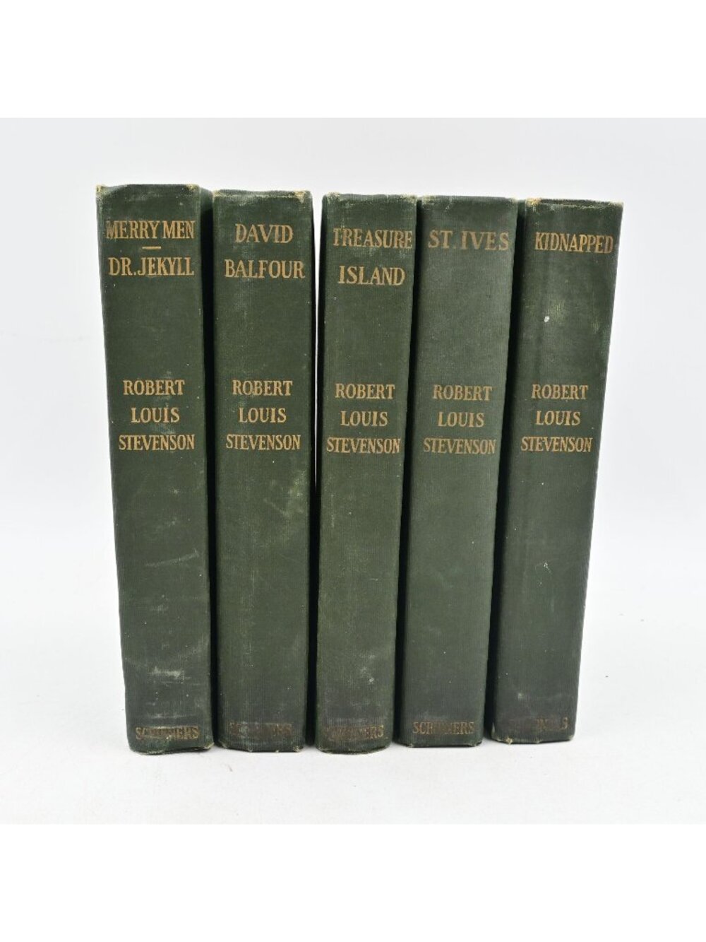 Robert Louis Stevenson Hardcover Books By Scribners Sons 1912 Set Of 5 Vintage